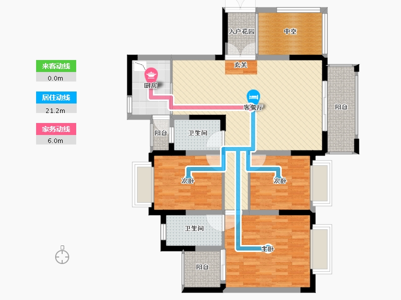 贵州省-遵义市-英伦国际-100.72-户型库-动静线