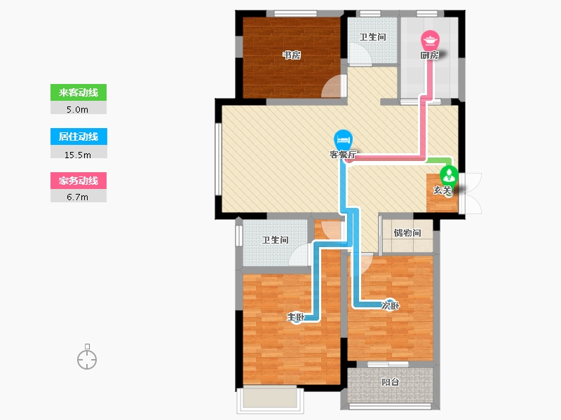 江苏省-连云港市-凤凰星城-102.26-户型库-动静线