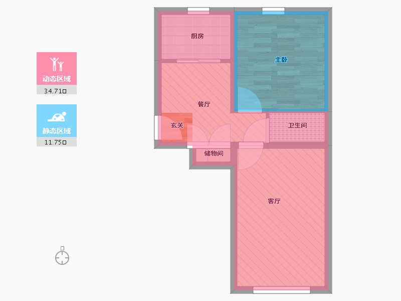 北京-北京市-北京外国语大学西院教工住宅-11号楼-39.90-户型库-动静分区