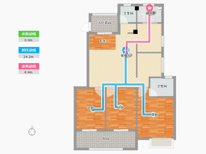 福建省-三明市-上河国际-110.40-户型库-动静线