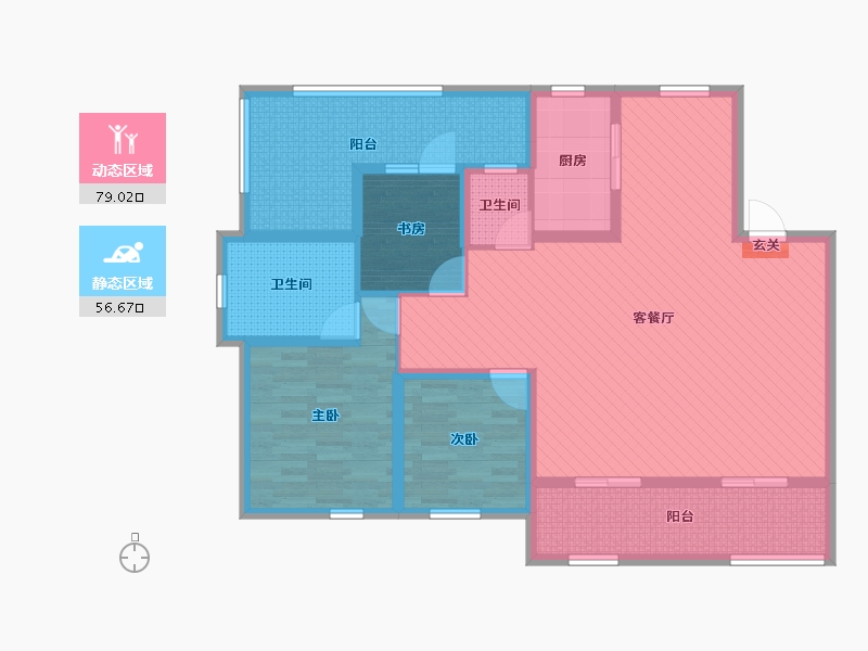 山东省-潍坊市-水岸东方-120.00-户型库-动静分区