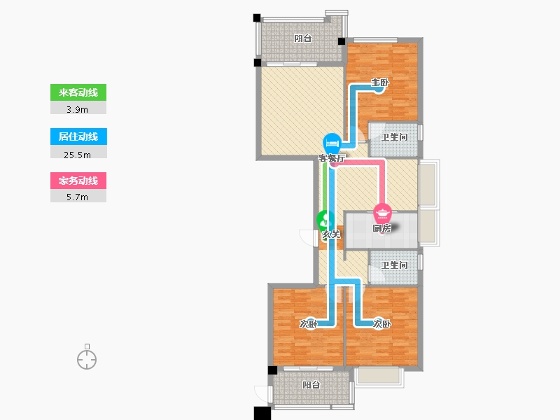 福建省-福州市-融侨外滩B区-110.00-户型库-动静线