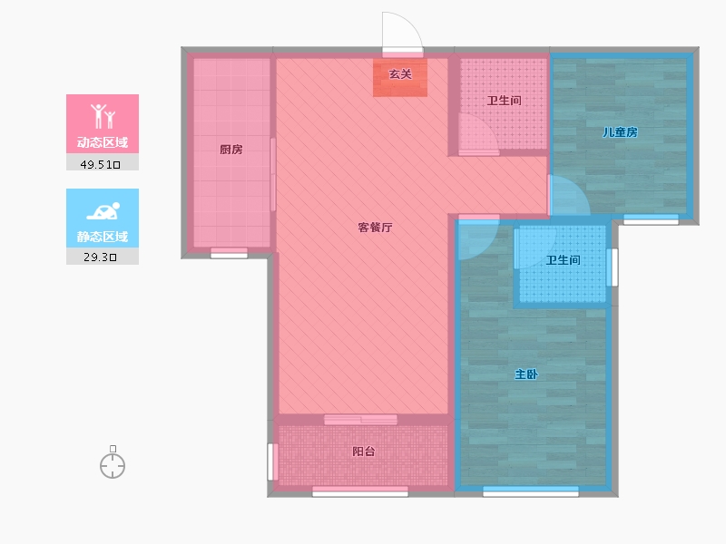 河北省-沧州市-丽升小区-69.18-户型库-动静分区