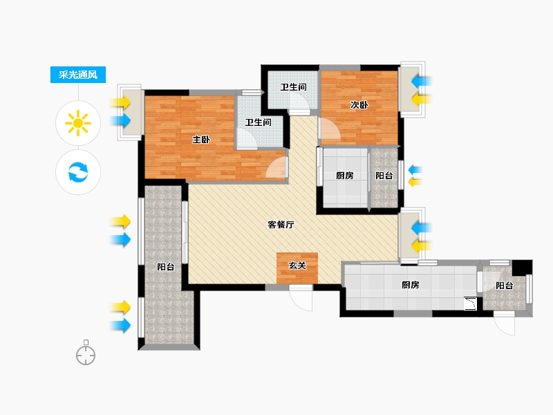 江西省-上饶市-中央城-92.87-户型库-采光通风