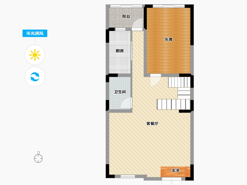 天津-天津市-融创伍杄岛-79.19-户型库-采光通风