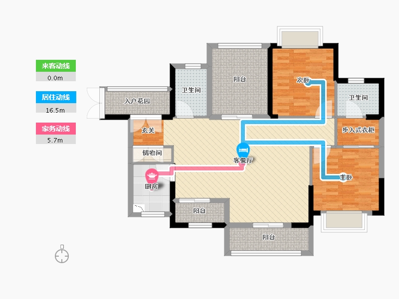 湖北省-宜昌市-都市一号-92.53-户型库-动静线