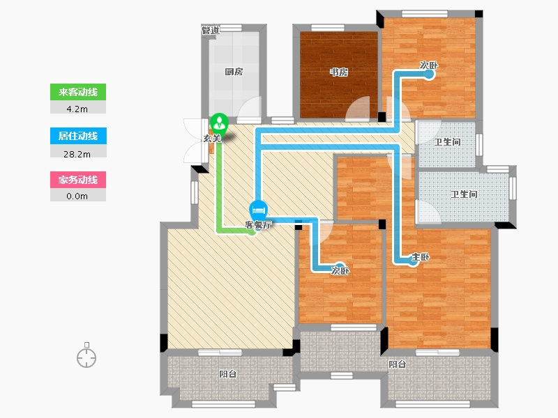 湖北省-黄冈市-翡翠一品-119.12-户型库-动静线