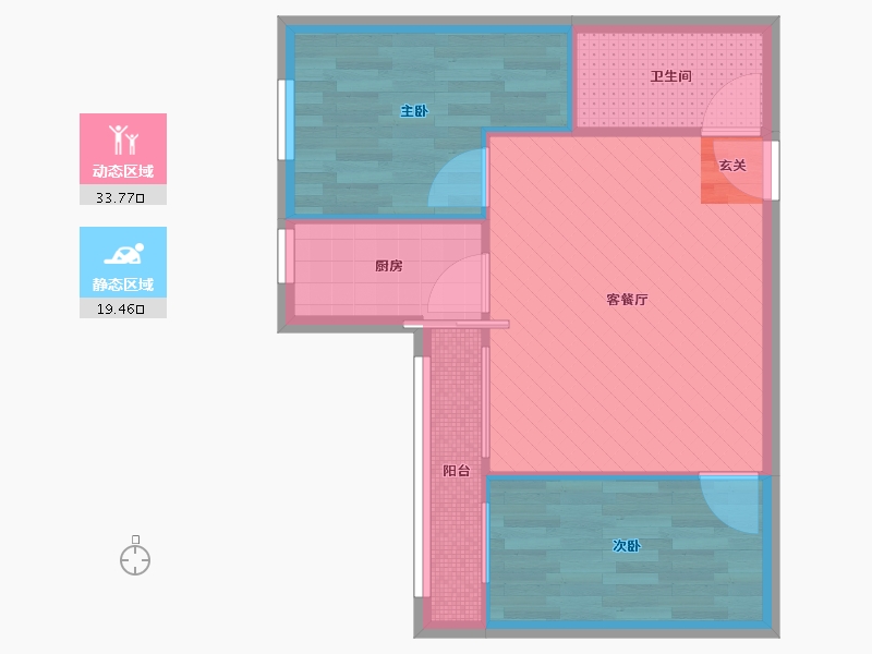 北京-北京市-通惠家园惠民园-47.10-户型库-动静分区