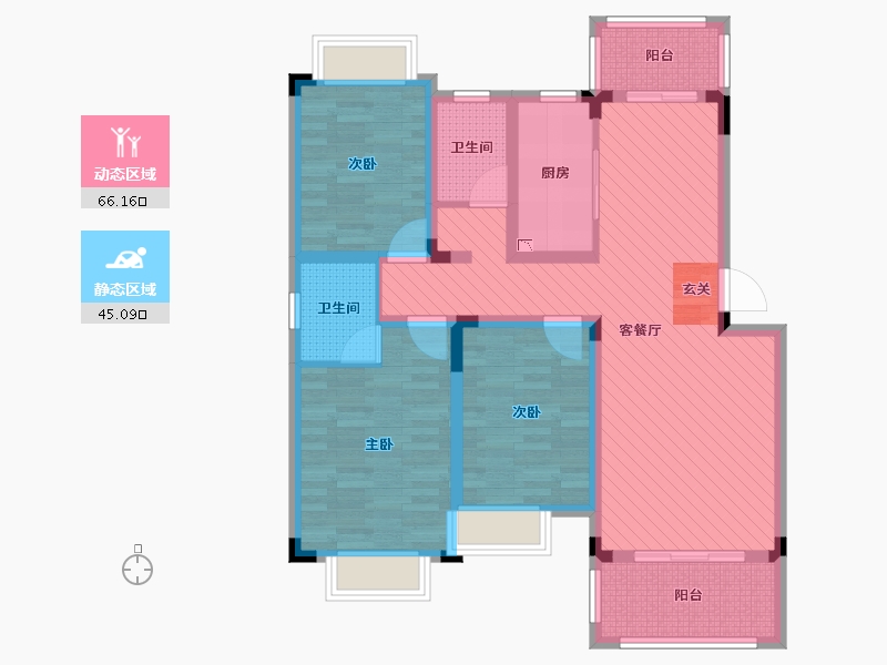 江西省-赣州市-湘江明珠-96.55-户型库-动静分区