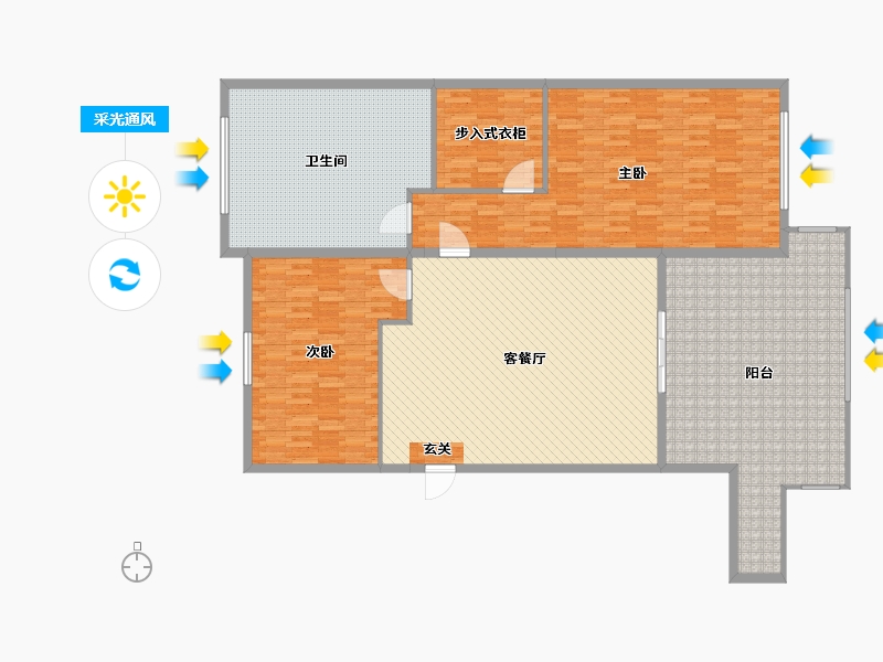 广东省-广州市-雅居乐富春山居-203.20-户型库-采光通风