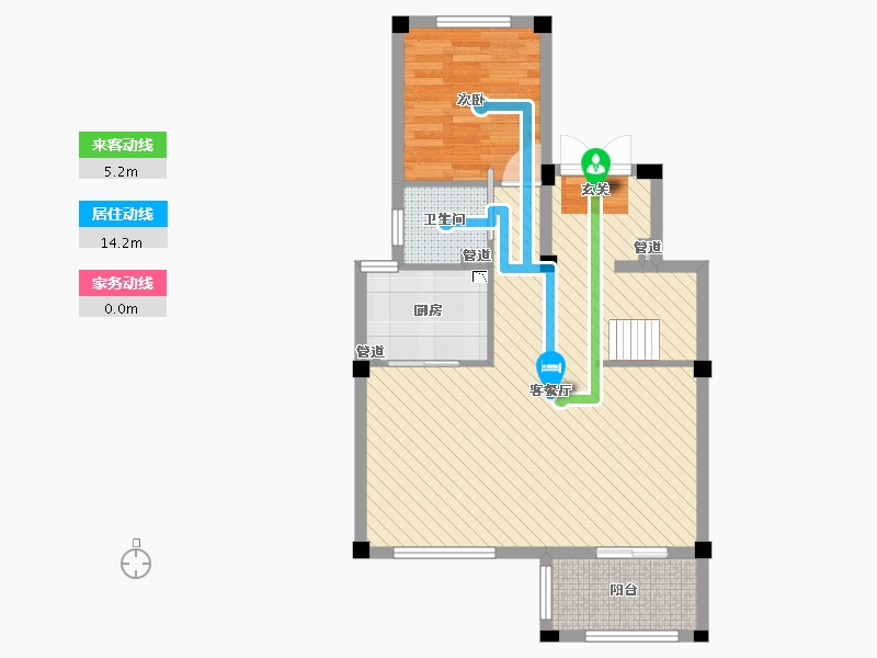 浙江省-宁波市-中梁首府-65.84-户型库-动静线