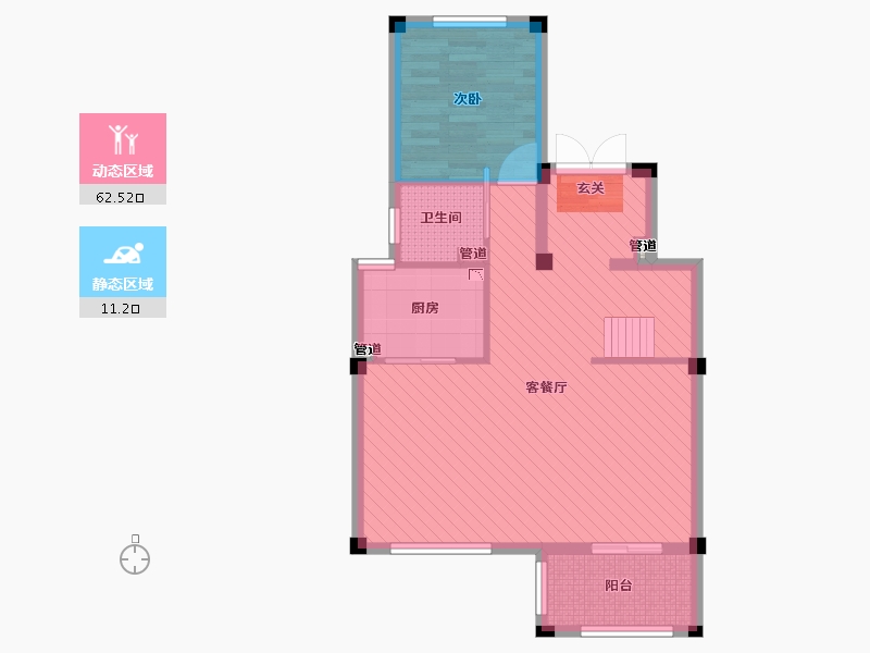 浙江省-宁波市-中梁首府-65.84-户型库-动静分区