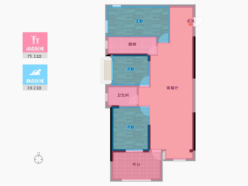 广东省-深圳市-满京华喜悦里-102.40-户型库-动静分区