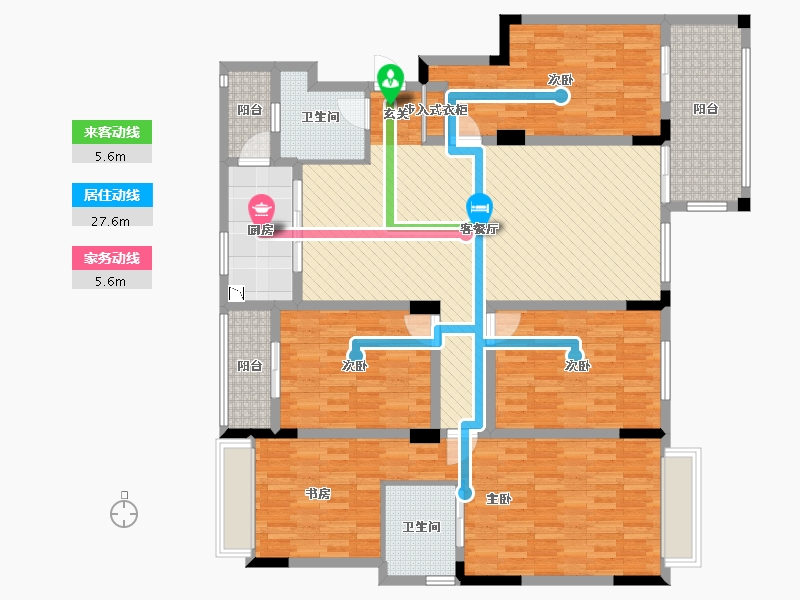 河南省-南阳市-财富世家-158.16-户型库-动静线