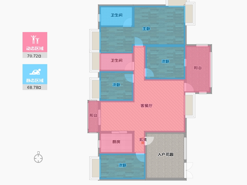 广东省-清远市-国际新城-137.94-户型库-动静分区