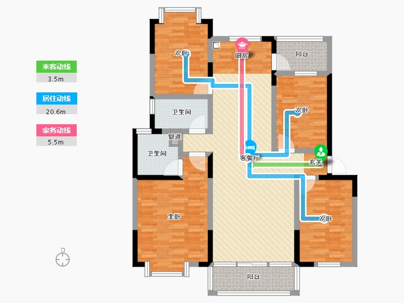 云南省-昆明市-枫林盛景-114.53-户型库-动静线