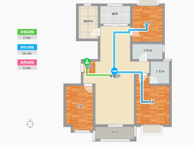 山西省-运城市-华源豪庭-105.72-户型库-动静线