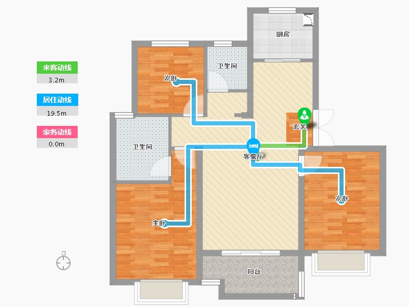 河北省-邯郸市-阳光东尚-89.56-户型库-动静线