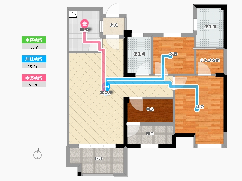 福建省-福州市-马尾正荣财富中心-80.00-户型库-动静线