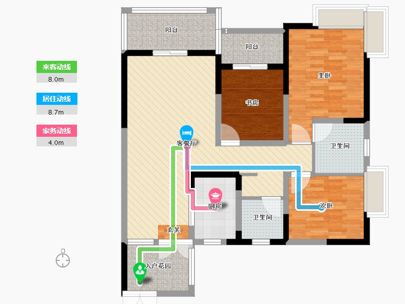 四川省-成都市-南阳盛世后二期-97.55-户型库-动静线