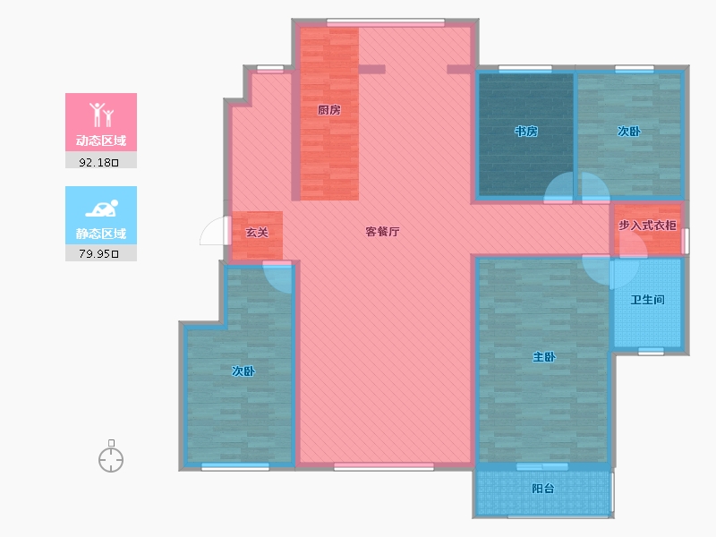 河北省-唐山市-华理家园-155.91-户型库-动静分区