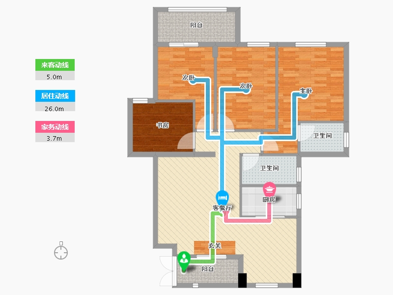 福建省-南平市-云谷小区-103.43-户型库-动静线