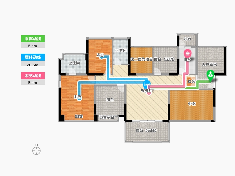 广东省-深圳市-君悦龙庭龙光君悦龙庭-164.49-户型库-动静线