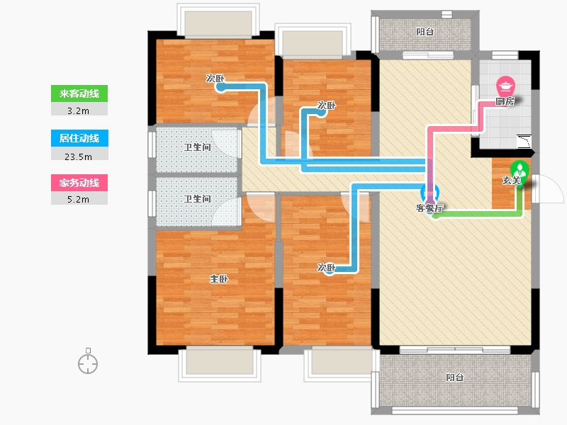 安徽省-安庆市-安庆碧桂园-102.38-户型库-动静线