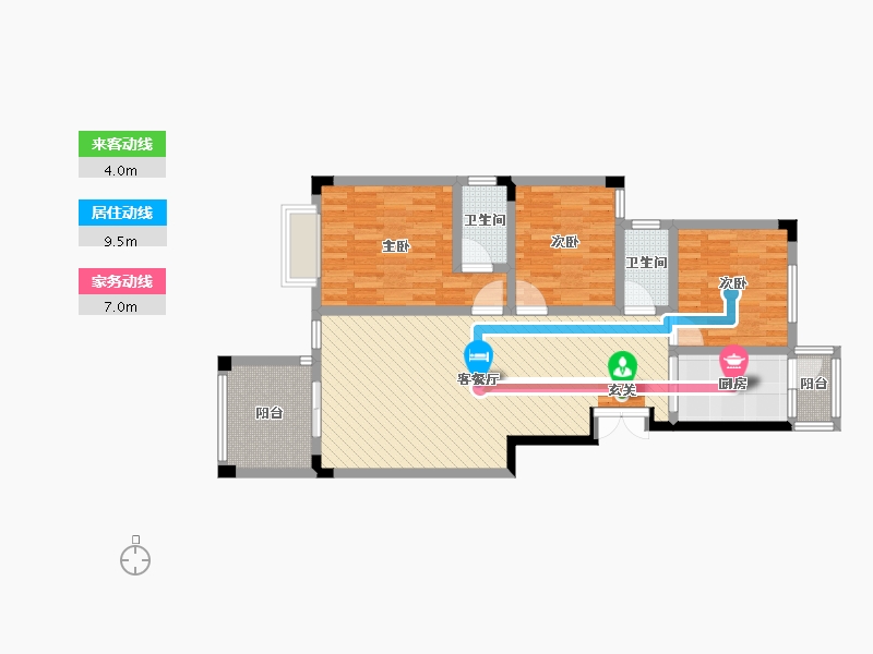 四川省-达州市-橄榄新城-88.13-户型库-动静线