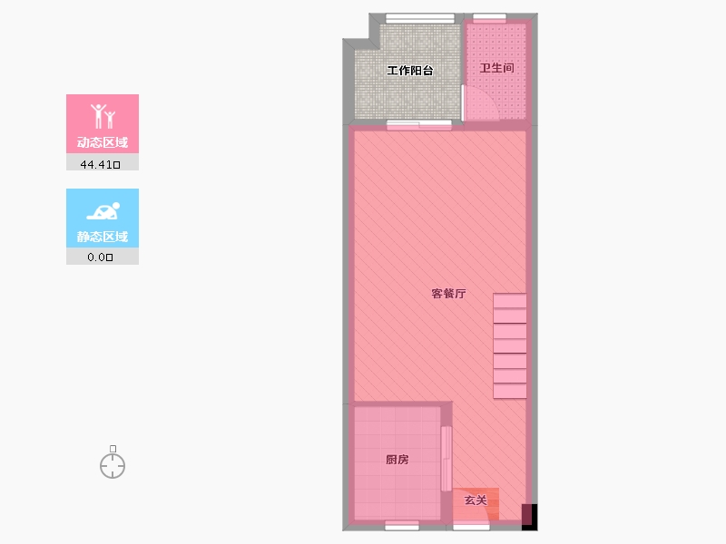 安徽省-芜湖市-绿地新里海顿公馆-44.82-户型库-动静分区