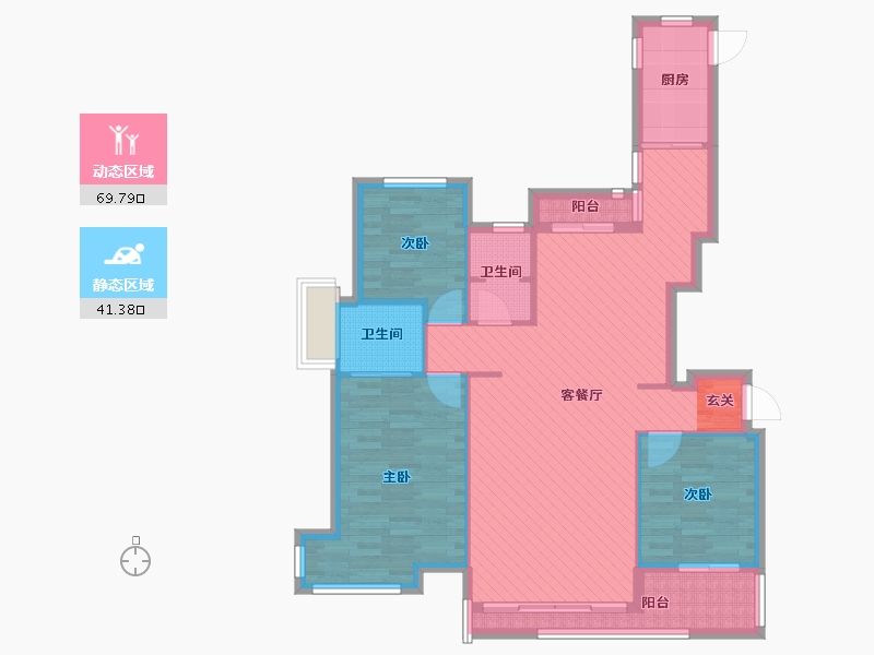 江苏省-苏州市-东湖大郡一期-98.06-户型库-动静分区