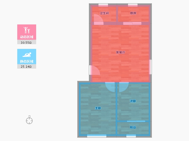 河北省-廊坊市-燕灵小区-50.32-户型库-动静分区