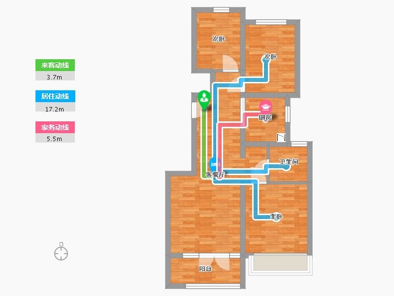 河北省-廊坊市-悦峰-63.00-户型库-动静线