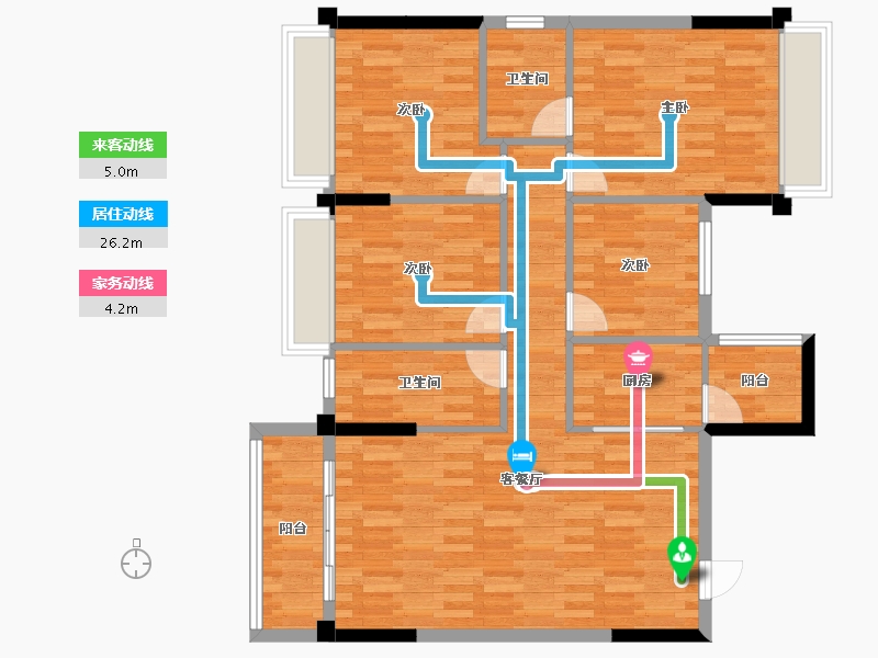 广西壮族自治区-贵港市-凯旋新天地-100.79-户型库-动静线