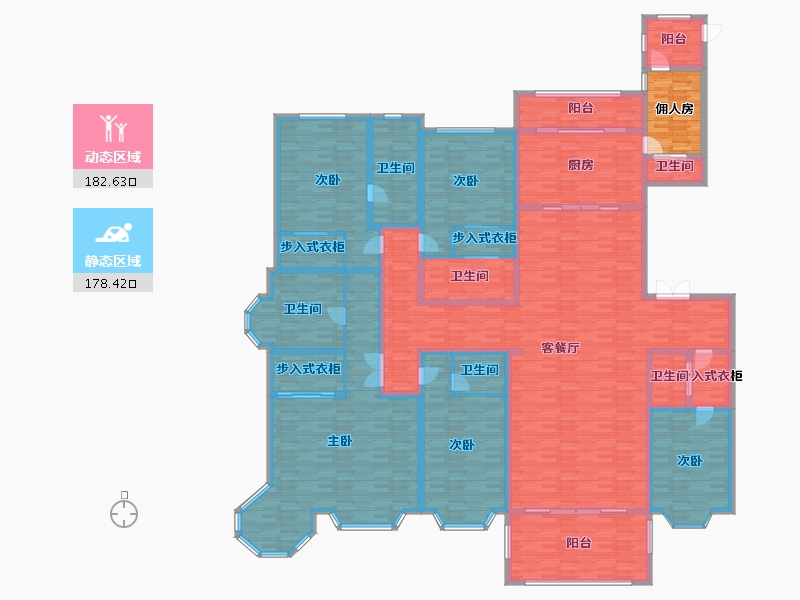 辽宁省-沈阳市-星河湾-338.52-户型库-动静分区