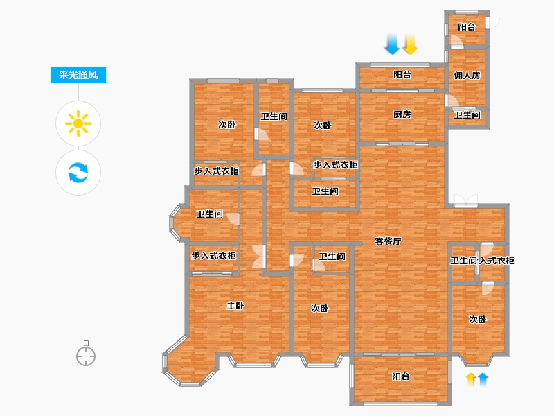 辽宁省-沈阳市-星河湾-338.52-户型库-采光通风