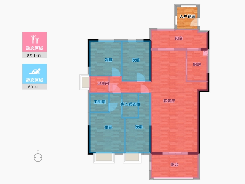 广东省-汕头市-天悦湾-137.48-户型库-动静分区