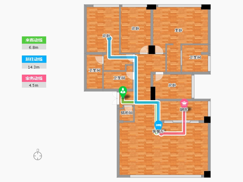 四川省-成都市-保利天悦-164.40-户型库-动静线