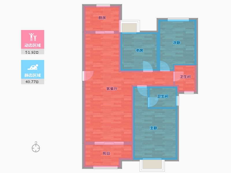 山东省-济南市-重汽翡翠雅郡-82.22-户型库-动静分区