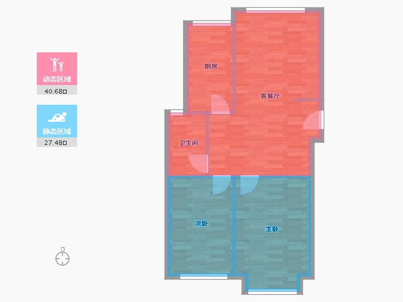 河南省-郑州市-橄榄城五号院-62.10-户型库-动静分区