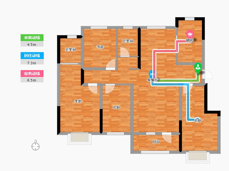 山东省-烟台市-中节能聚创新城-121.00-户型库-动静线