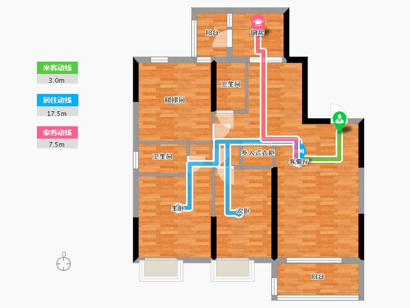 广东省-梅州市-宁江壹号-92.43-户型库-动静线