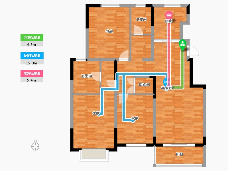 江苏省-盐城市-丰盛・西城逸景-110.00-户型库-动静线