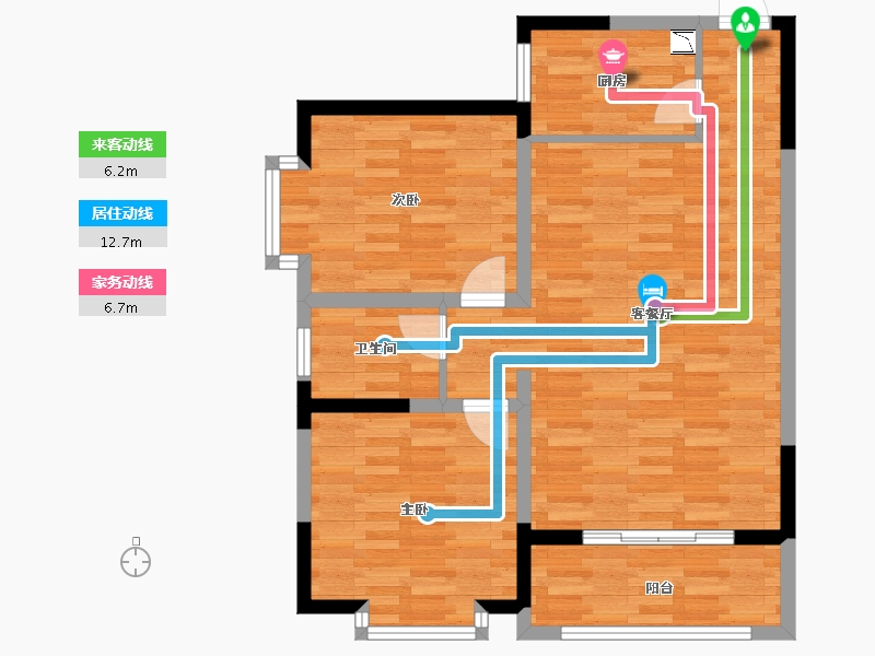 陕西省-宝鸡市-盛景华都-79.00-户型库-动静线