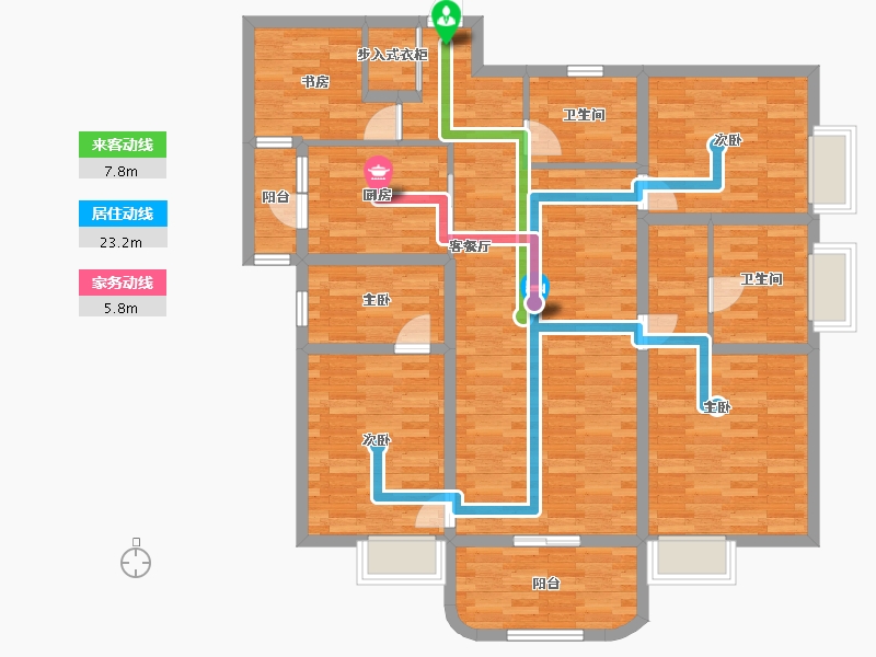 云南省-昆明市-江东境界-124.18-户型库-动静线