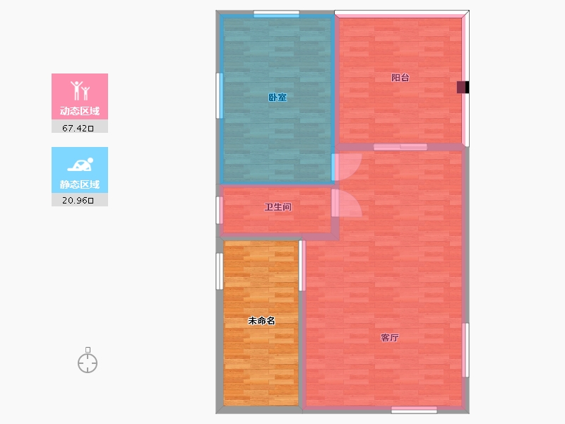 福建省-泉州市-东庄-85.02-户型库-动静分区