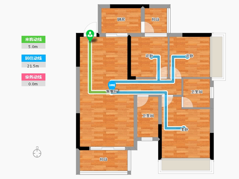 广西壮族自治区-河池市-龙江新城-81.11-户型库-动静线