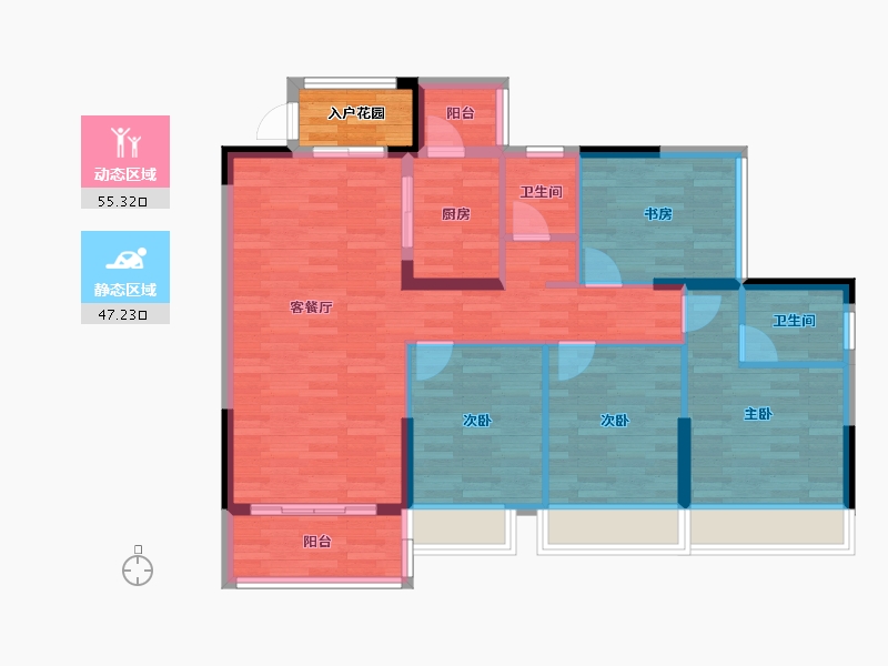 广西壮族自治区-玉林市-永泰阳光城-95.39-户型库-动静分区