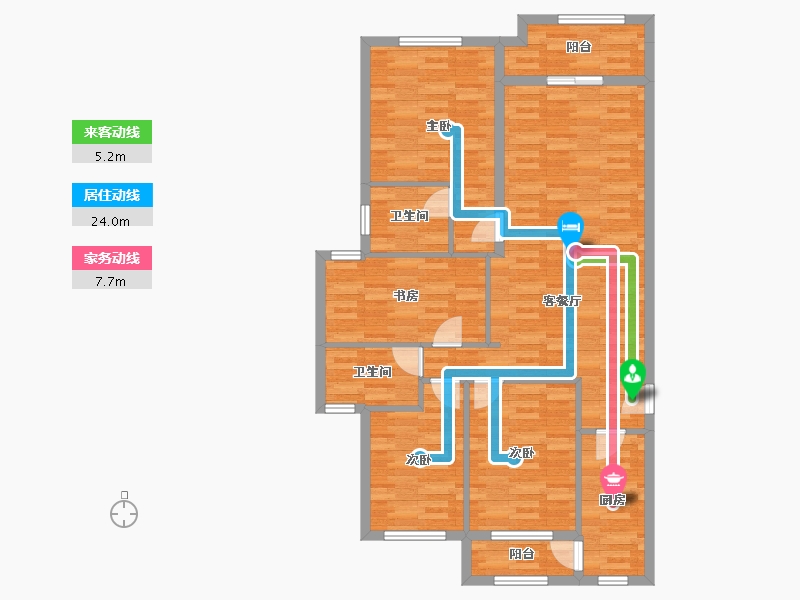 福建省-莆田市-新港桥小区-102.08-户型库-动静线