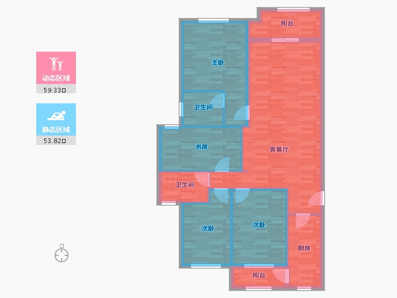 福建省-莆田市-新港桥小区-102.08-户型库-动静分区